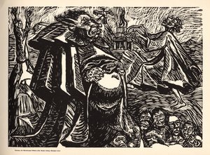 Las transformaciones de Dios - 5 - Dios vientre de Ernst Barlach